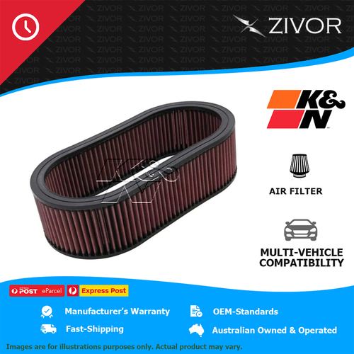 New K&N Performance 102mm Air Filter Oval-cotton gauze 1 Year Warranty #E-3514