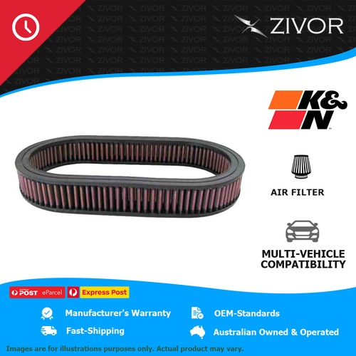 New K&N 51mm Air Filter Oval Air Filter-cotton gauze 1 Year Warranty #E-3515