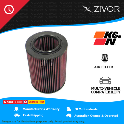 New K&N Air Filter Round For VOLKSWAGEN CARAVELLE T4 2.5L AAF, ACU #E-9187