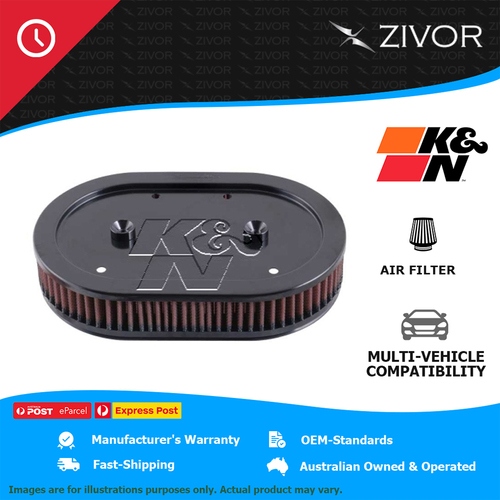 New K&N Performance 48mm Air Filter Oval-cotton gauze 1 Year Warranty #HD-0900