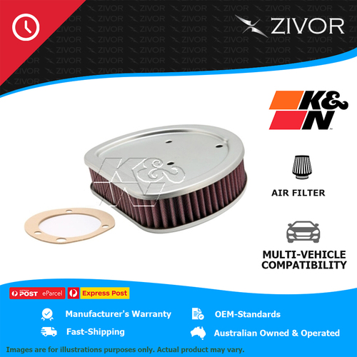 K&N Air Filter Panel For Harley Davidson FLSTS Heritage Springer 88 CI #HD-1499