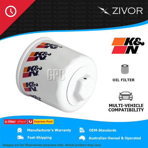 New K&N Oil Filter Spin On For SUBARU FORESTER S1 SF 2.0L EJ202 #HP-1008