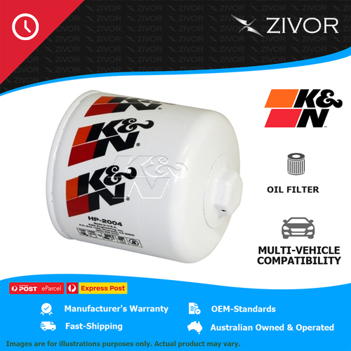 K&N Oil Filter Spin On For FORD FAIRMONT AU II 5.0L 302 cu.in Windsor #HP-2004