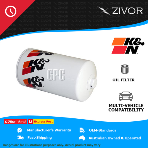 New K&N Oil Filter Spin On For SCANIA P93M 8.5L DSC9 Turbo #HP-6001