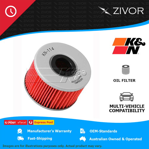 K&N Oil Filter For Honda SXS1000M5 Pioneer 1000-5 Limited Edition 999 #KN-114