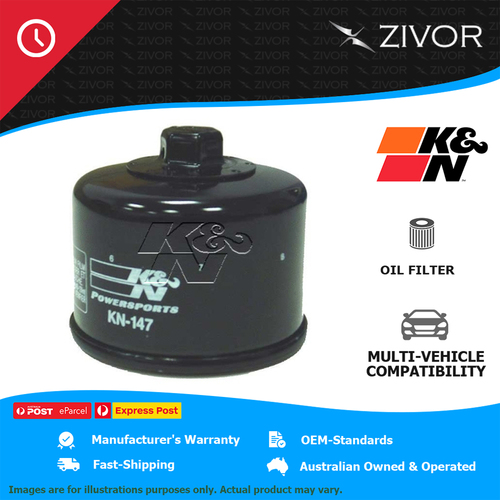 New K&N Oil Filter Spin On For Yamaha SR10M53 SR Viper MTX 153 1049 #KN-147