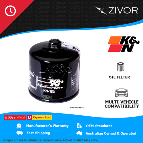 K&N Oil Filter Spin On For Ducati Monster 1200 25th Anniversario 1198 #KN-153