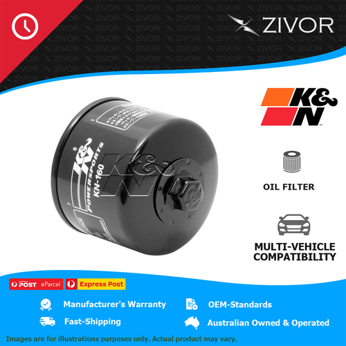New K&N Oil Filter Spin On For BMW HP4 Competition 999 #KN-160