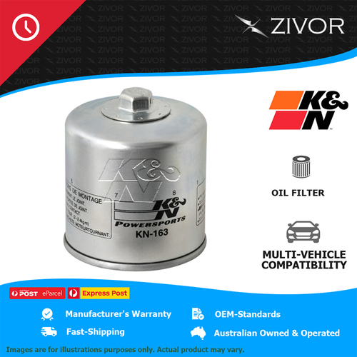 New K&N Oil Filter Spin On For BMW R1200CL 1172 #KN-163