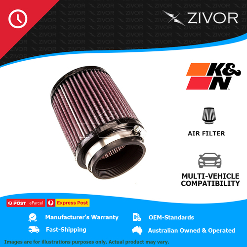 New K&N 127mm Air Filter Round Tapered-cotton gauze 1 Year Warranty #RB-0910