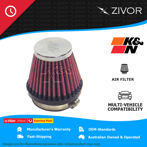 New K&N 70mm Air Filter Round Tapered-cotton gauze 1 Year Warranty #RC-2340