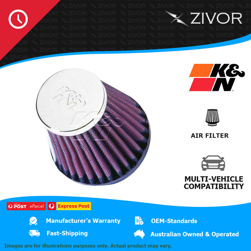 New K&N 76mm Air Filter Round Tapered-cotton gauze 1 Year Warranty #RC-2580