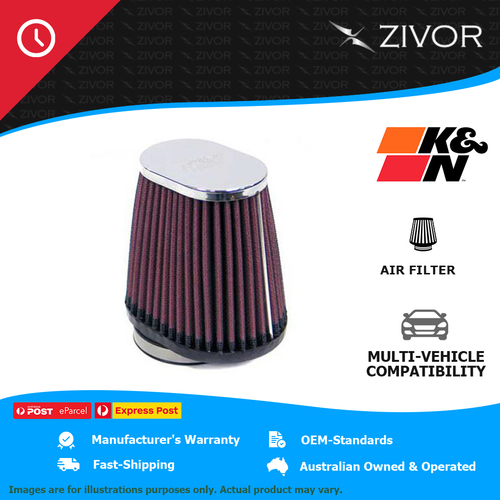 New K&N Universal Clamp-On Air Filter-cotton gauze 1 Year Warranty #RC-2900