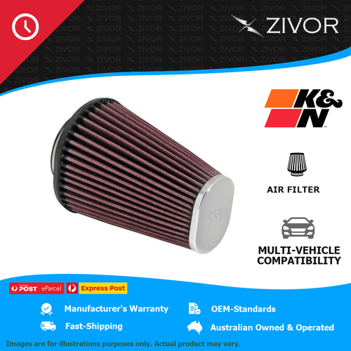 New K&N 152mm Air Filter Oval - cotton gauze 1 Year Warranty #RC-3680