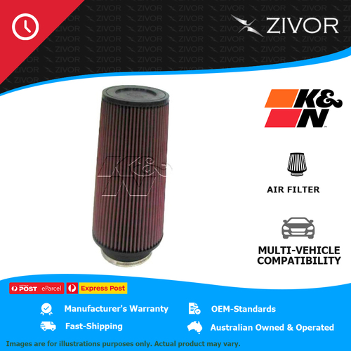 New K&N 305mm Air Filter Round Tapered - cotton gauze 1 Year Warranty #RE-0860