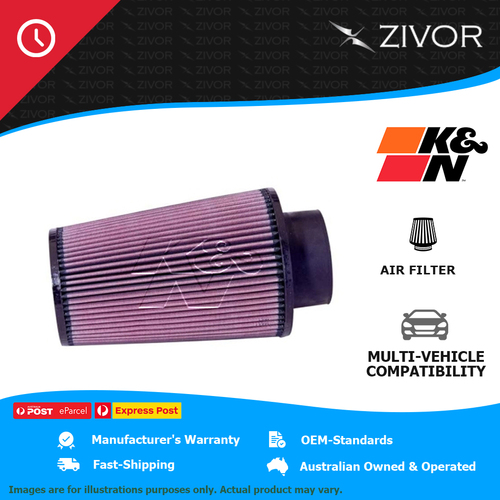 New K&N 229mm Air Filter Round Tapered-cotton gauze 1 Year Warranty #RE-0920