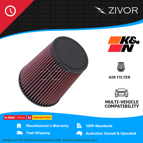 New K&N 178mm Air Filter Round Tapered-cotton gauze 1 Year Warranty #RF-1015