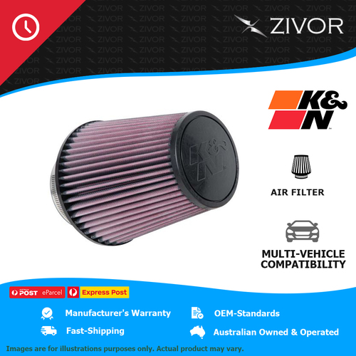 New K&N Universal 178mm Air Filter - 1 Year Warranty #RU-1032