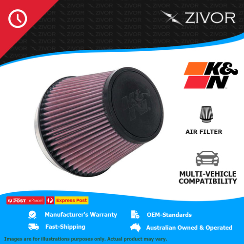 New K&N Universal Clamp-On Air Filter-cotton gauze 1 Year Warranty #RU-1036