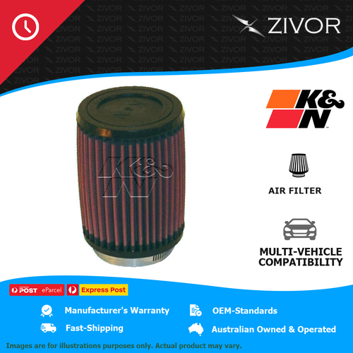 New K&N 137mm Air Filter Round Tapered-cotton gauze 1 Year Warranty #RU-2410