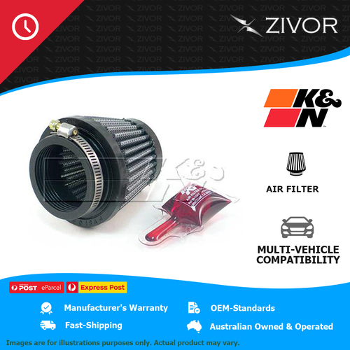 New K&N 64mm Air Filter Round Tapered-cotton gauze 1 Year Warranty #RU-2690
