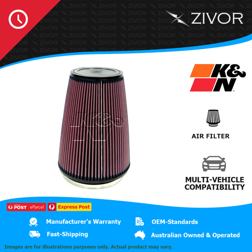 New K&N 254mm Air Filter Round Tapered - cotton gauze 1 Year Warranty #RU-3280