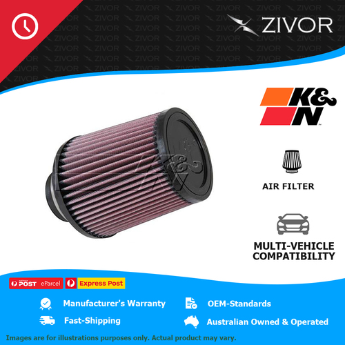 New K&N Universal Rubber Air Filter - cotton gauze 1 Year Warranty #RU-4870