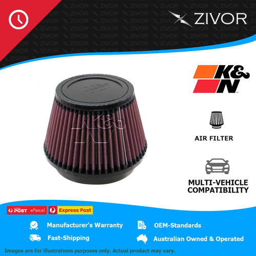 New K&N 105mm Air Filter Round Tapered-cotton gauze 1 Year Warranty #RU-5163