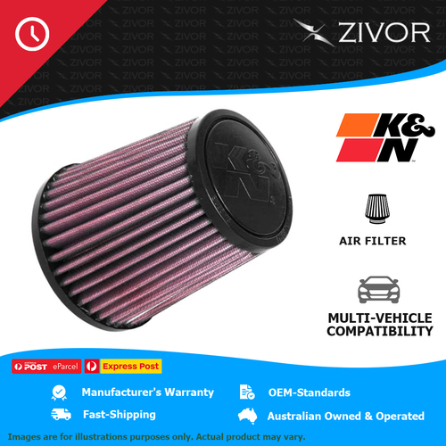 New K&N Universal Clamp-On 127mm Air Filter-cotton gauze 1Y Warranty #RU-9630
