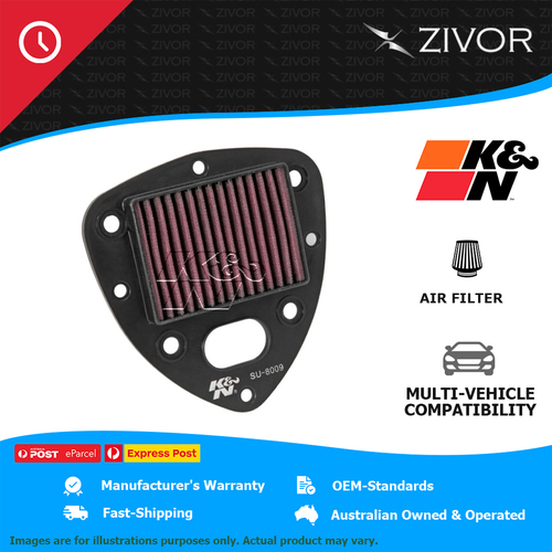 New K&N Air Filter Panel For Suzuki VZ800 Intruder M800 800 #SU-8009