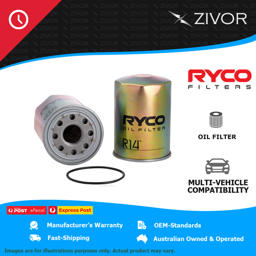 New RYCO 133mm Oil Filter Spin On .6kg lubrication system R14