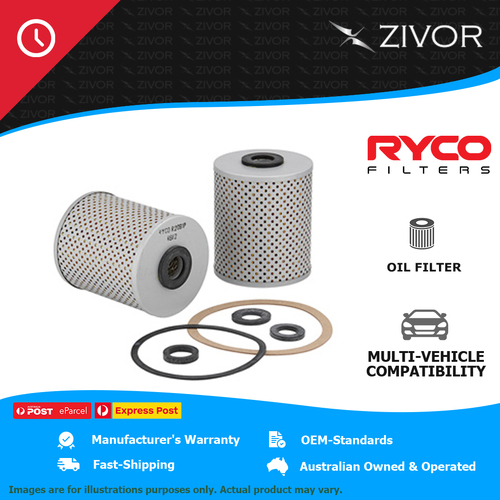 RYCO Oil Filter Cartridge For CHRYSLER VALIANT SV1 3.7L 225 cu.in Slant 6 R2091P