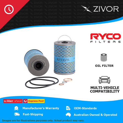 New RYCO Oil Filter Cartridge For MERCEDES-BENZ 380SL R107 3.8L M116 R2336PA