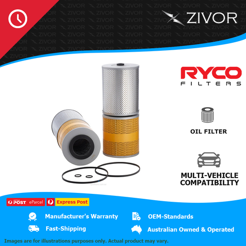 New RYCO Oil Filter Cartridge For MITSUBISHI FUSO AERO SUPER MS725 1 R2391PK