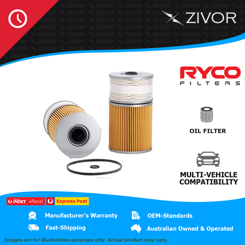 RYCO Oil Filter Cartridge For MITSUBISHI FUSO MK SERIES MK516 6.9L 6D15 R2495P