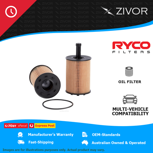 New RYCO Oil Filter Cartridge For AUDI Q5 8R TDI 2.0L CAHA, CGLB R2615P