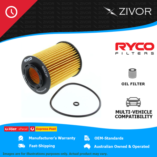 New RYCO Oil Filter Cartridge For MERCEDES-BENZ X350d 470 3.0L OM642 R2623P