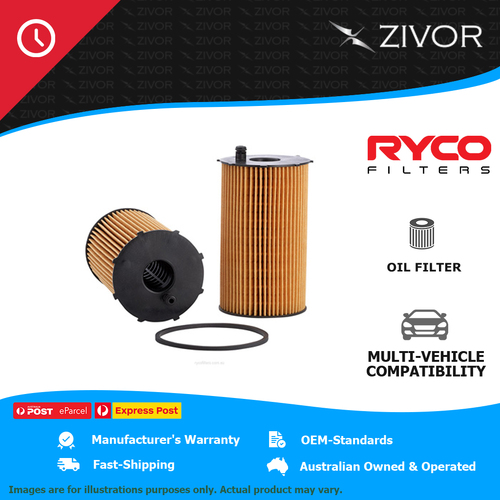 RYCO Oil Filter Cartridge For CITROEN C5 RD HDi 200 2.7L DT17BTED4 (UHZ) R2662P