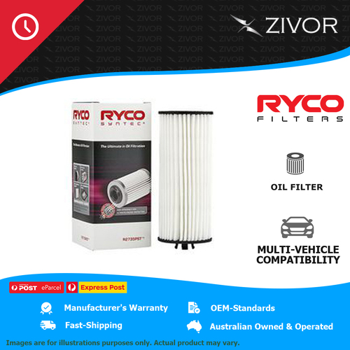 New RYCO Oil Filter Cartridge For MERCEDES-AMG CLS63 X218 5.5L M157 R2735PST