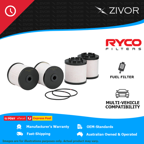 New RYCO Fuel Filter Cartridge For JEEP CHEROKEE KK 2.8L ENS, R428 R2745P