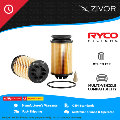 New RYCO Oil Filter Cartridge For MITSUBISHI FUSO CANTER 4X4 FG 3.0L 4P10 R2752P