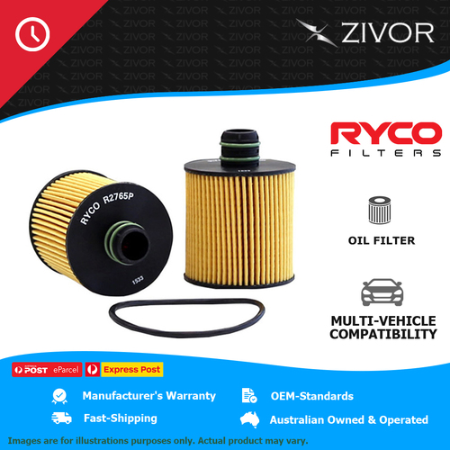 New RYCO Oil Filter Cartridge For FIAT DOBLO 263 1.4L 843 A.1000 R2765P