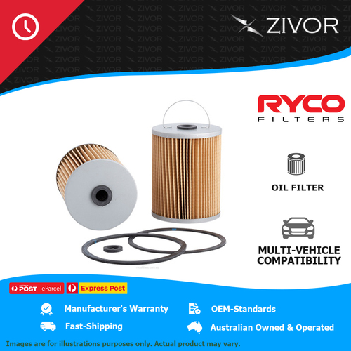 New RYCO Oil Filter Cartridge For HOLDEN EARLY HOLDEN FE 2.2L 132 cu.in Grey R3P