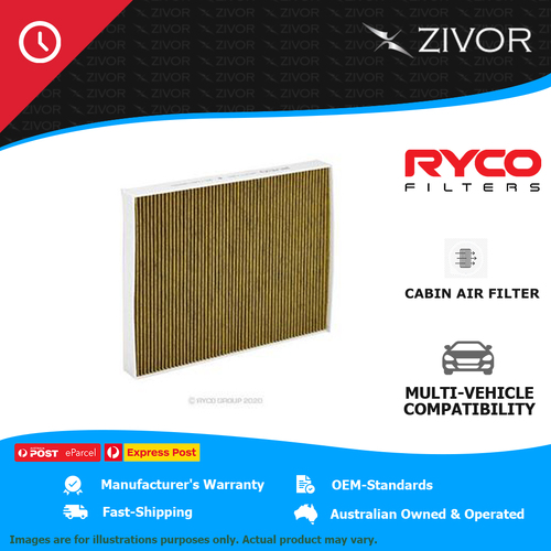 RYCO Cabin Air Filter-Microshield For VOLKSWAGEN TRANSPORTER T5 132TDI RCA112M