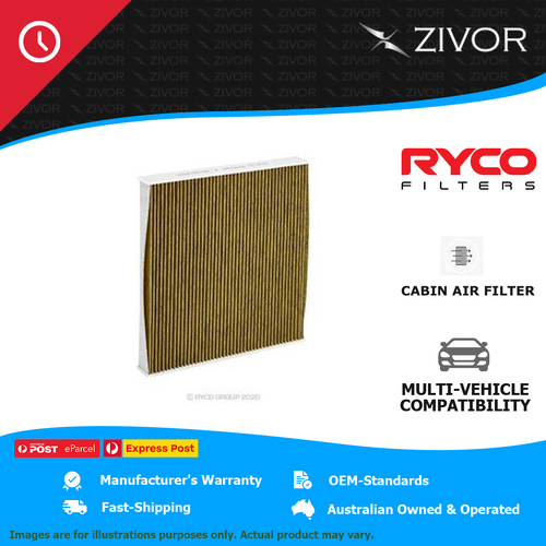New RYCO Cabin Air Filter - Microshield For HONDA CIVIC FK 1.8L R18Z4 RCA223M