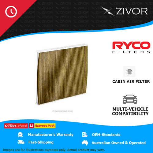 New RYCO Cabin Air Filter - Microshield For JEEP GRAND CHEROKEE GEN4 WK2 RCA242M