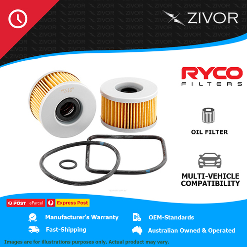 New RYCO Oil Filter Motorcycle lubrication system Longer Life - Quality RMC100