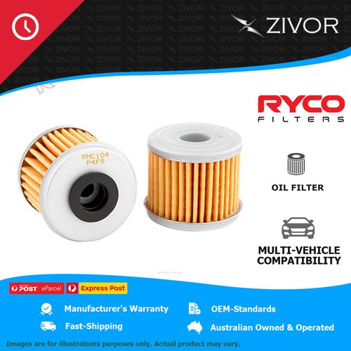 New RYCO Oil Filter Motorcycle lubrication system Longer Life - Quality RMC104