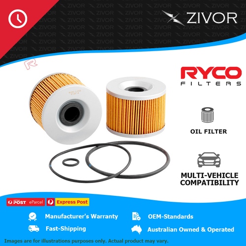 New RYCO Oil Filter Motorcycle lubrication system Longer Life - Quality RMC128