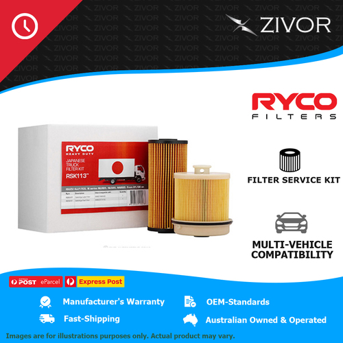 New RYCO Truck Filter Service Kit For ISUZU N SERIES NLR200 3.0L 4JJ1 RSK113